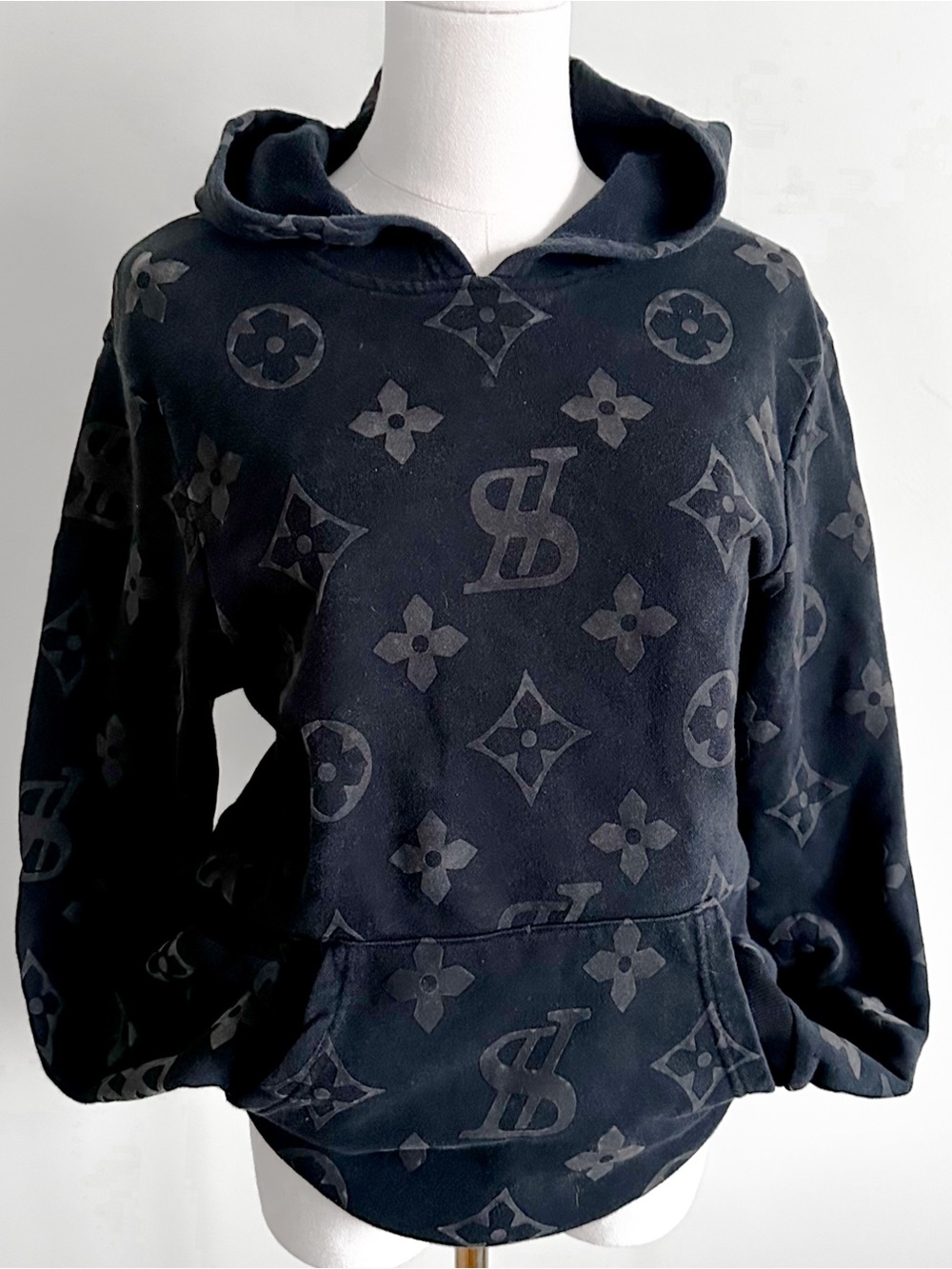 Reason Monogram Dark Ash Grey Hoodie Sweater